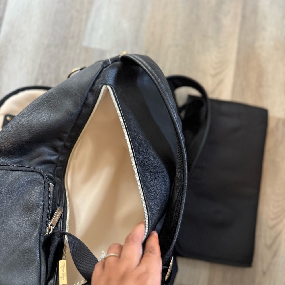 Itzy Ritzy Black Backpack with Gold Accents - Picture 10 of 12